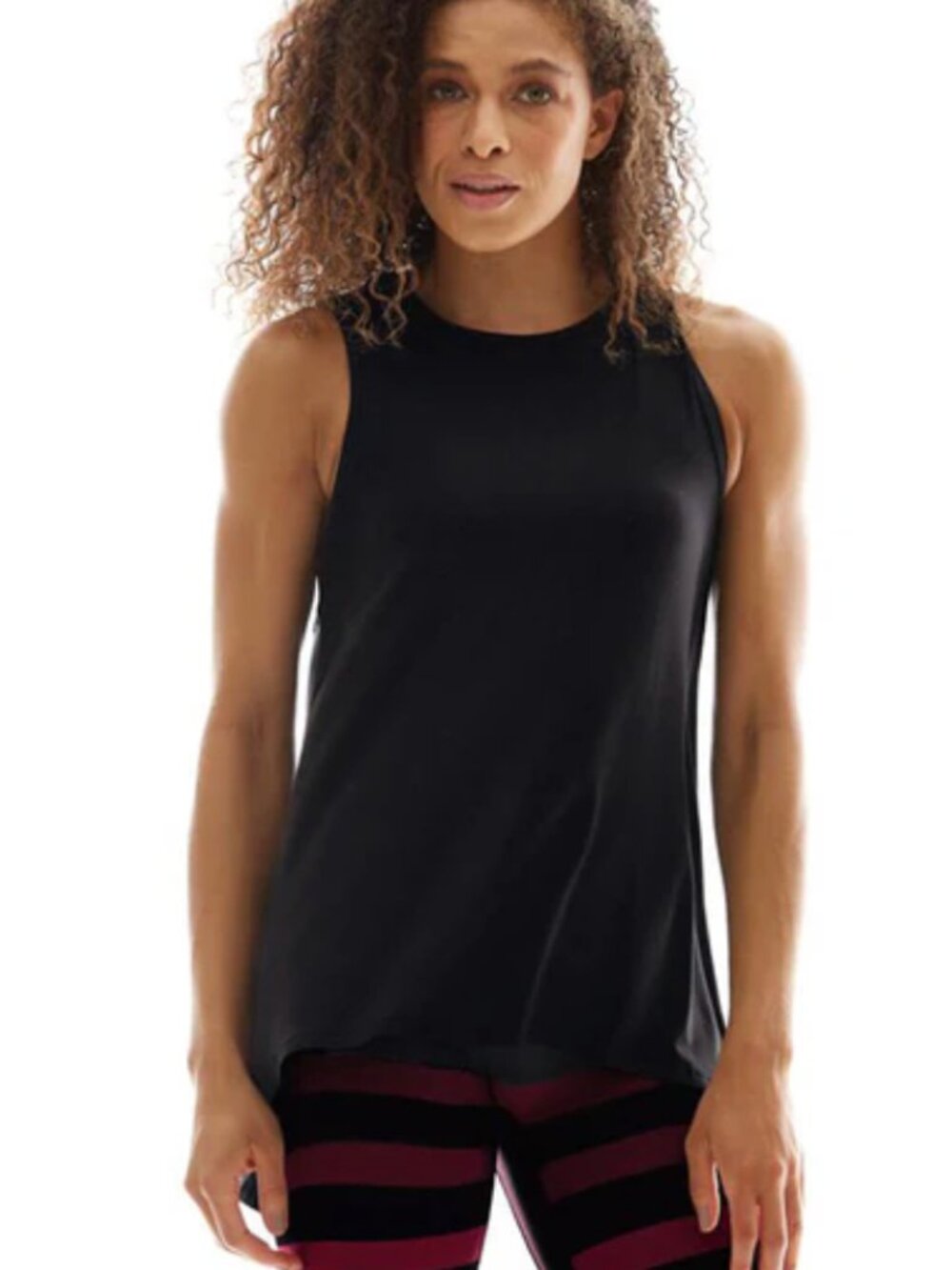 K-DEER Hero Tank Yoga Open Back Gym Black S - Picture 7 of 7